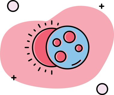 Bir top simgesinin vektör illüstrasyonu