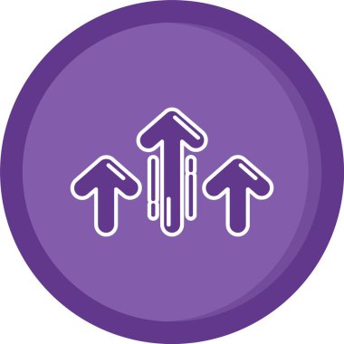 güzel yön ok ikonu vektör illüstrasyonu