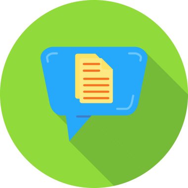 İleti sohbet simgesi vektörü. logotype