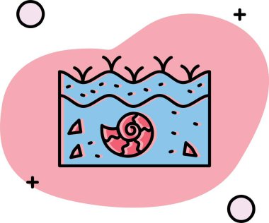 kalp ve yumurta ikonu. vektör illüstrasyonu