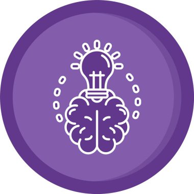 Vektör Beyin simgesi illüstrasyonu
