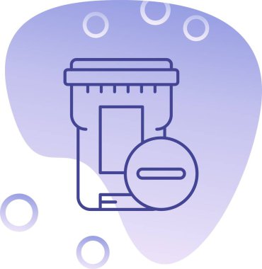 Bir balık torbasının vektör çizimi