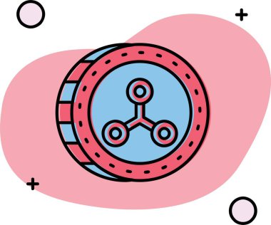 atom simgesi tasarım vektörü