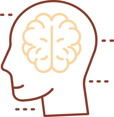 İnsan beyni ikonu vektörü insan beyni beyin zihnini özetliyor