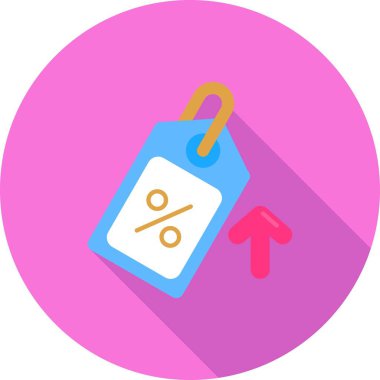 etiket simgesi. Web için indirimli vektör simgelerinin basit illüstrasyonu