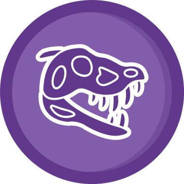 Benzersiz dinozor vektör simgesi