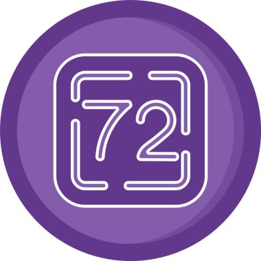 Mor simgenin vektör illüstrasyonu