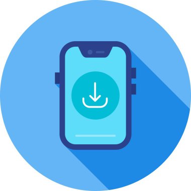 akıllı telefon simgesi vektör illüstrasyonu