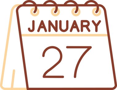 Aralık 25, düz modern takvim simgesi. Şubat ayı için tarih, tarih, ay ve takvim ayı.