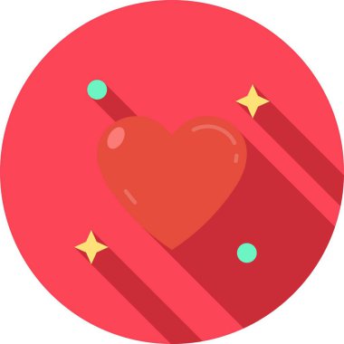 Sevgililer Günü vektör çizimi. düz dizayn