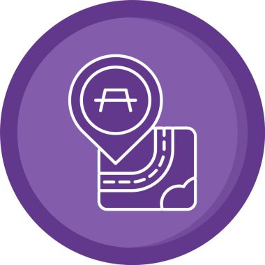 güzel harita işaretleyici vektör simgesi