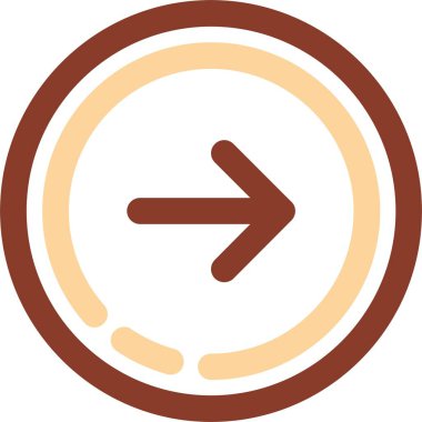 güzel yön çizgisi vektör simgesi