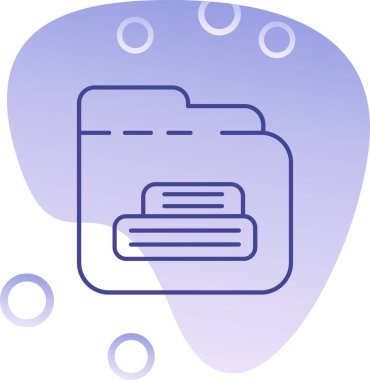 Modern bir simgenin vektör illüstrasyonu