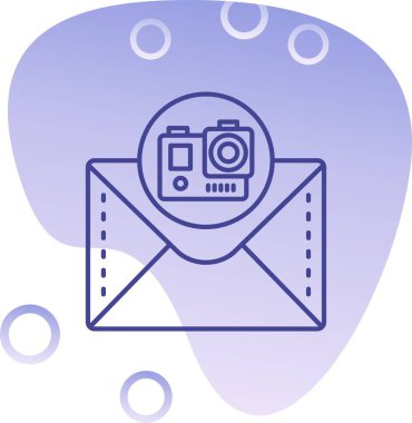 İleti e- posta simgesi. vektör