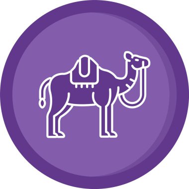 Deve ikonu vektör çizimi