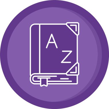 Bir kitabın vektör illüstrasyonu