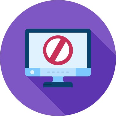 dur işareti simgesi, vektör çizimi