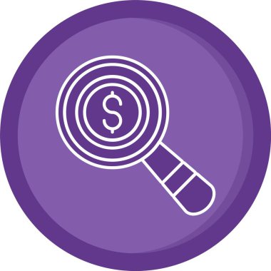 Dolar para simgesi, vektör illüstrasyonu