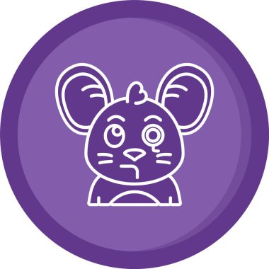 Çember şekil simgesi olan fare, özet biçimi