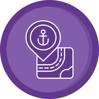 Gemi simgesinin vektör illüstrasyonu