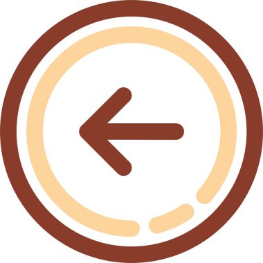 Bir saat simgesinin vektör illüstrasyonu