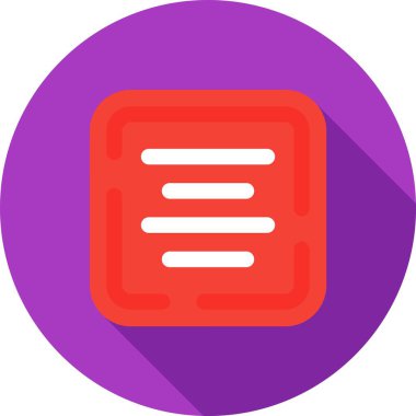 belge düz vektör simgesi