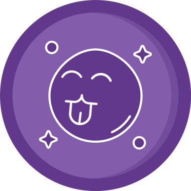 emoji simgesinin vektör illüstrasyonu,