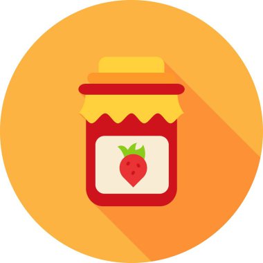 Kavanoz düz vektör simgesi