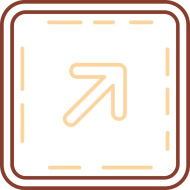 Tek bir simgenin vektör illüstrasyonu