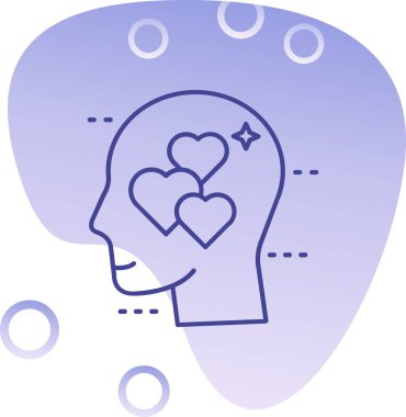 aşk simgesi, vektör illüstrasyonu