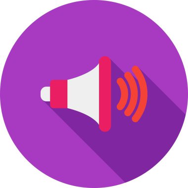 Konuşmacı. Web simgesi basit tasarım