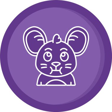 Eşsiz Tavşan Vektör Satırı Simgesi