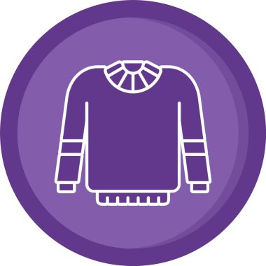 Süveter. Web simgesi basit illüstrasyon