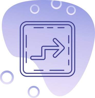 Vektör konumu simge illüstrasyonu