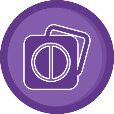 Eşsiz Cüzdan Vektör Satır Simgesi