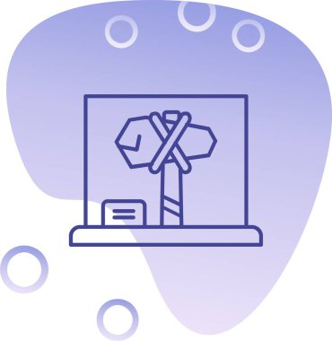 Modern b 'nin vektör illüstrasyonu eksik simgesi