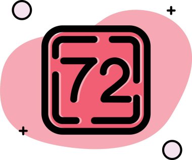 24 sayı vektör tasarım şablonu