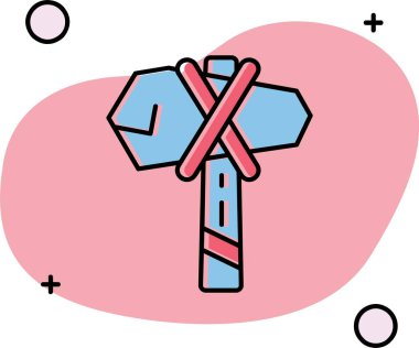 Lolipop simgesinin vektör çizimi