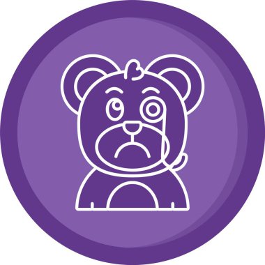 Benzersiz emoji ifade simgesi vektör illüstrasyonu