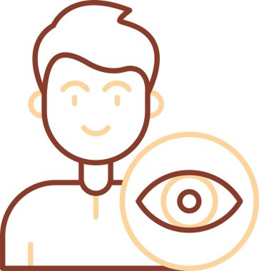 Göz simgesi vektör illüstrasyonu