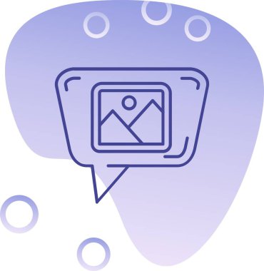 konuşma kabarcığı vektör çizimi