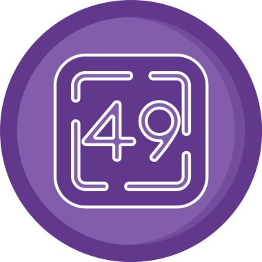 Tek simgenin vektör illüstrasyonu