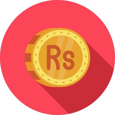 para birimi ruble düz simgesi