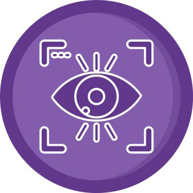 vektör göz simgesi, vektör illüstrasyonu