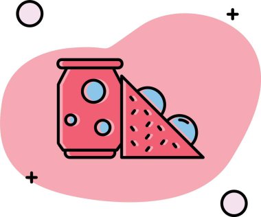 Bir kalp simgesinin vektör illüstrasyonu