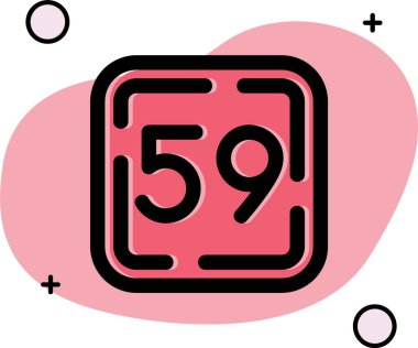 6 numaralı logo simgesi tasarım şablonu