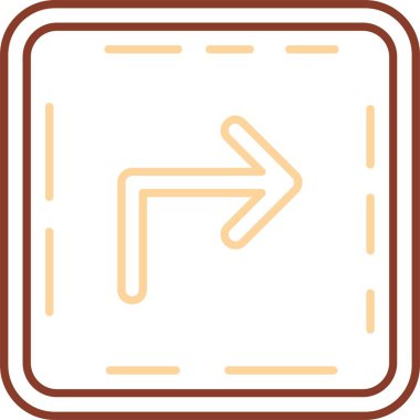 ok sağ vektör simgesi