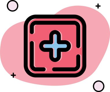 vektör çapraz simgesi, basit vektör illüstrasyonu