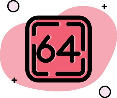 6 numaralı vektör çizim şablonu