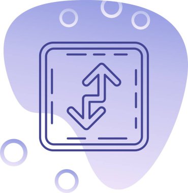 Eşsiz Pusula Vektör Satırı Simgesi